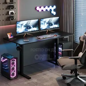 Office Desk : Black 1.2m Electric Adjustable Standing Desk