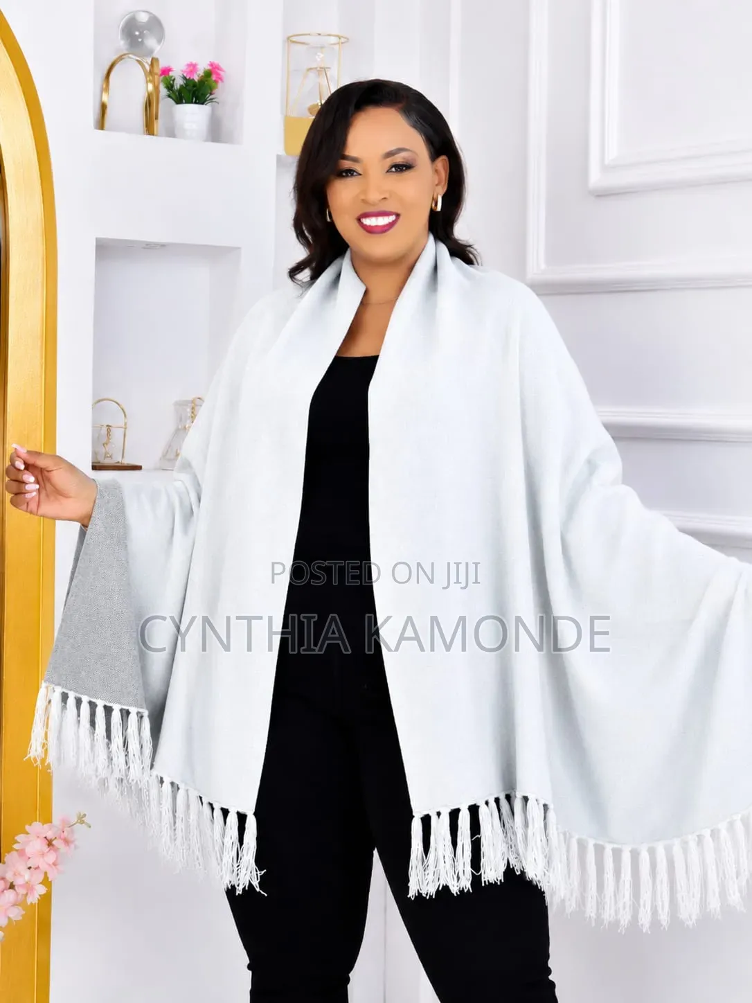 Plain Shawls With Fringes