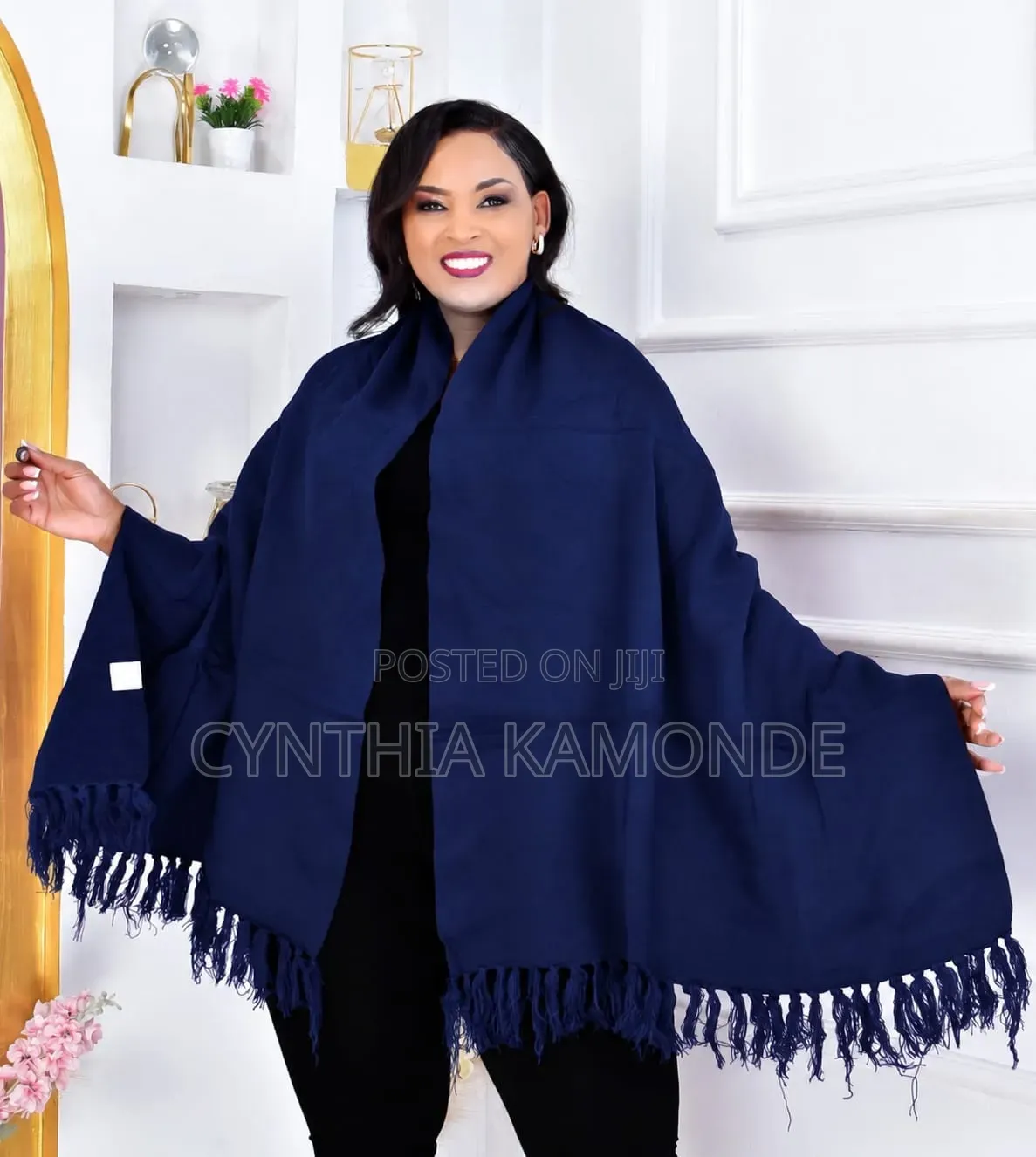 Plain Shawls With Fringes