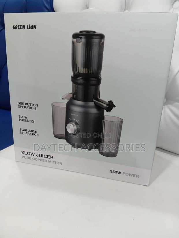 Green Lion Slow Juicer Pure Copper Motor - Black