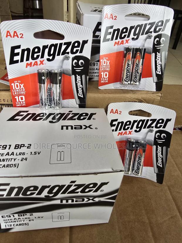 Original Energizer Aa Lr6 Batteries 2 Pack – 10 Year Shelf Life