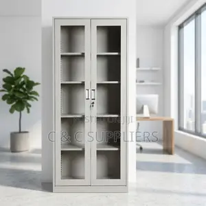 2-Door Full Glass Cabinet