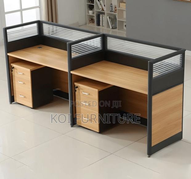 Office Workstation; Two Users MDF Office Straight Workstation - main view