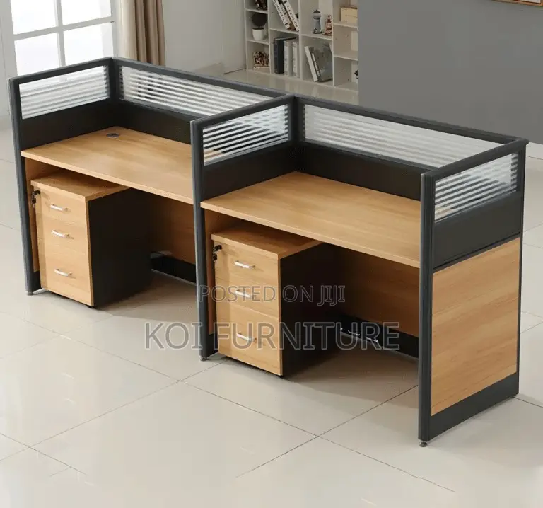 Office Workstation; Two Users MDF Office Straight Workstation