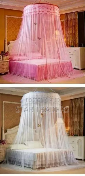 Free Size Round Mosquito Nets Pink,Purple,White,Cream