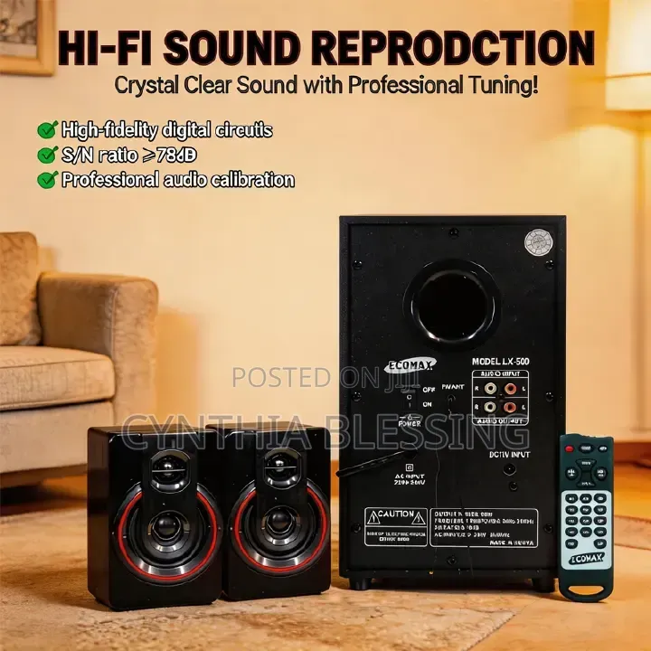 Ecomax 3.1 Ch Hi-Fi Bluetooth Woofer