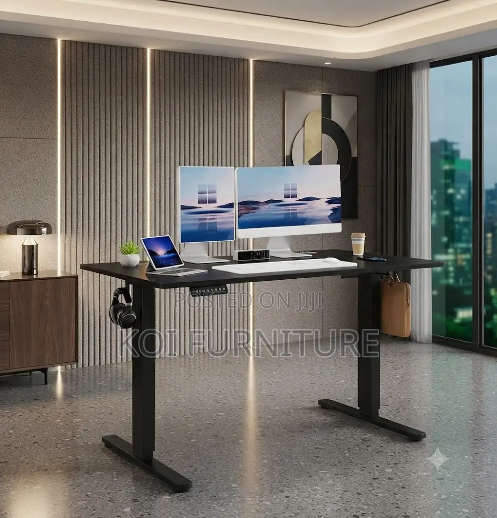 Office Desk; 1.2 Meters Corporate Setups Adjustable Electric Desk