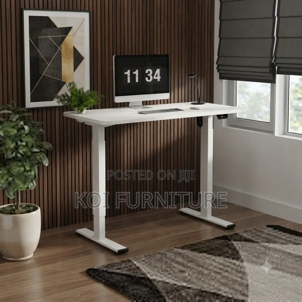 Office Desk; 1.2 Meters Corporate Setups Adjustable Electric Desk