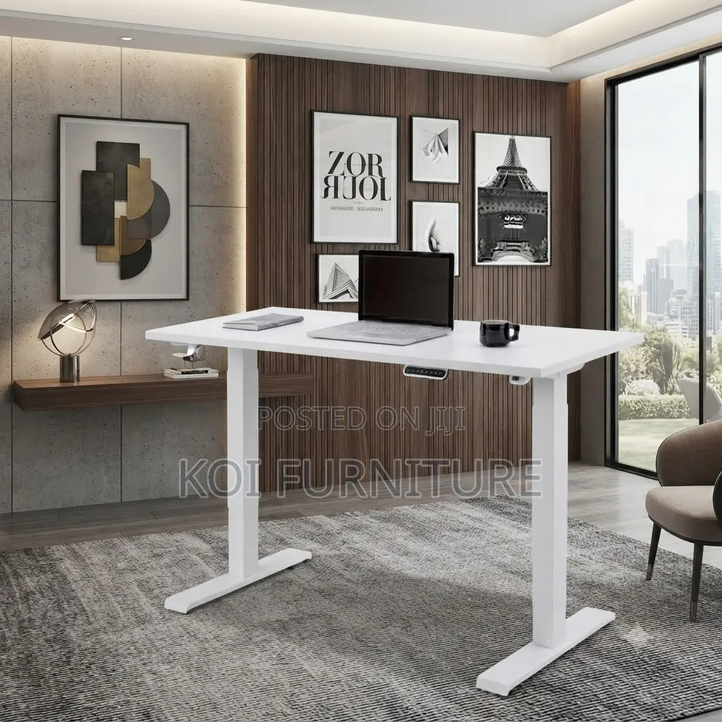 Office Desk; 1.2 Meters Corporate Setups Adjustable Electric Desk