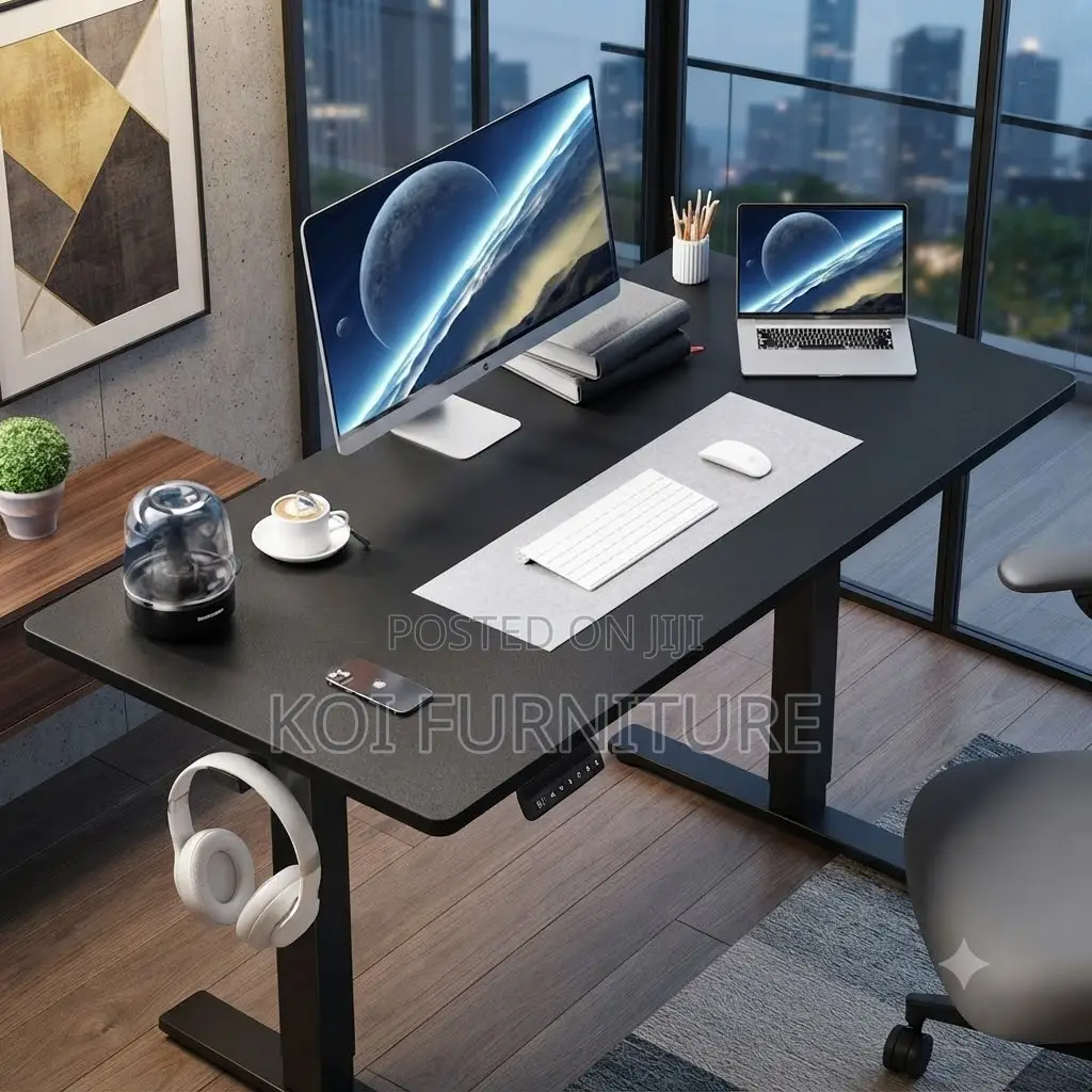 Office Desk; 1.2 Meters Corporate Setups Adjustable Electric Desk