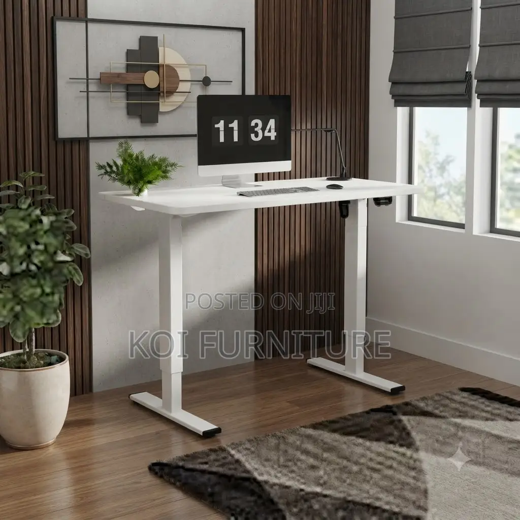 Office Desk; 1.2 Meters Corporate Setups Adjustable Electric Desk