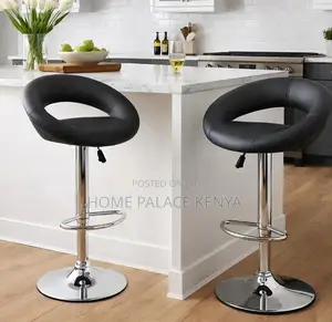 Bar Stool: Bespoke Artistic High Swivel Chair