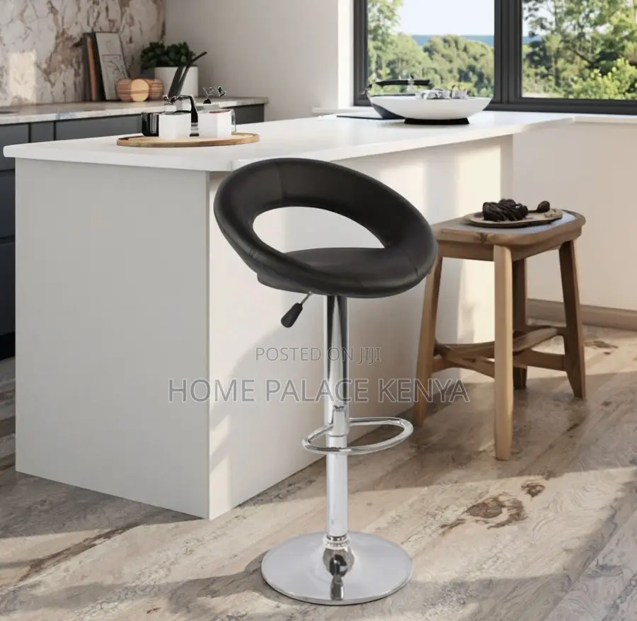 Bar Stool: Bespoke Artistic High Swivel Chair