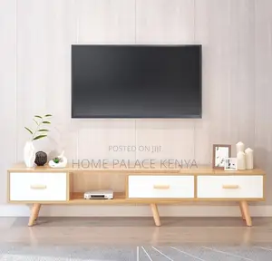 Tv Cabinet: Retractable Wooden Tv Stand