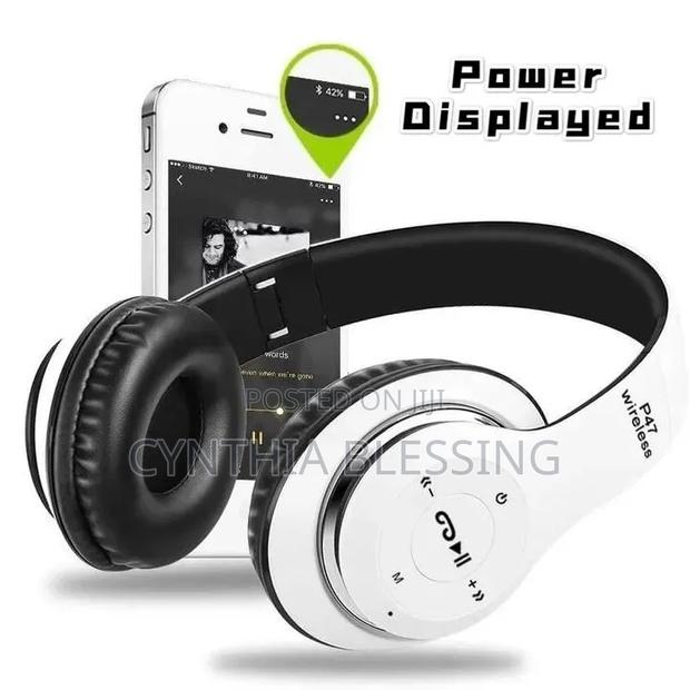 P47 Wireless Stereo Bass Bluetooth Headphones Foldable - thumbnail 3