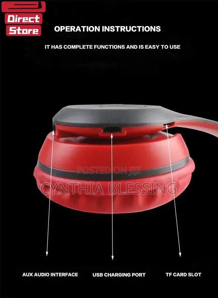 P47 Wireless Stereo Bass Bluetooth Headphones Foldable