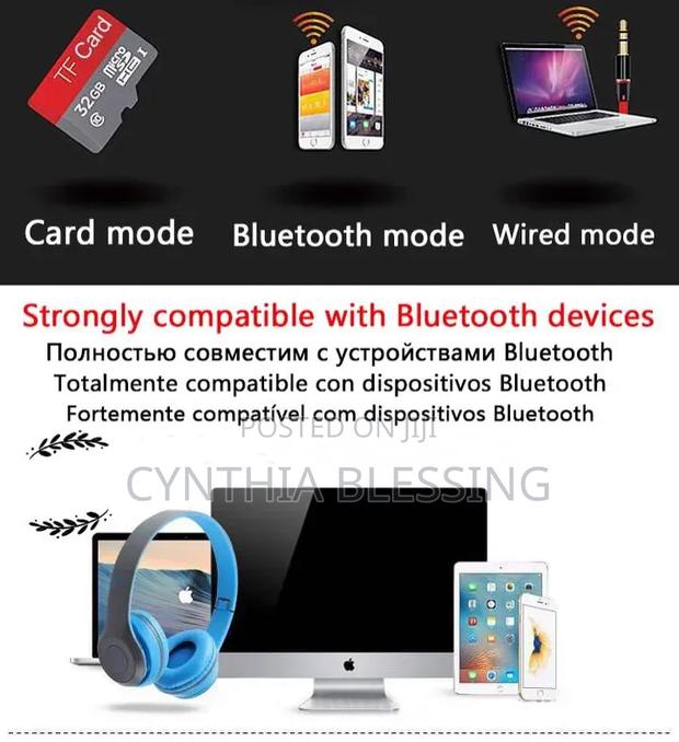P47 Wireless Stereo Bass Bluetooth Headphones Foldable - thumbnail 12