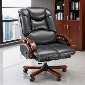 Ceo Executive Seat With Wooden Armrest
