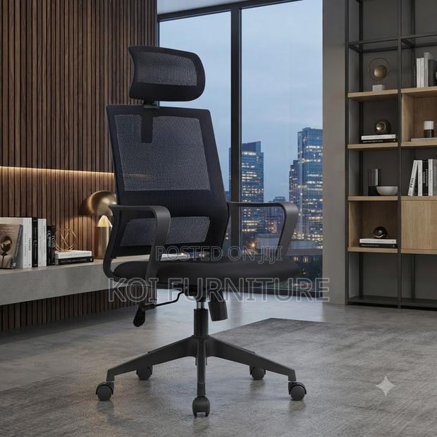 Office Chairs; High Back Ergonomic Mesh Office Chairs - thumbnail 3
