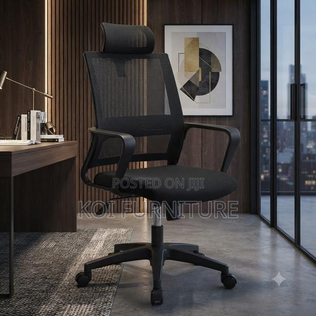 Office Chairs; High Back Ergonomic Mesh Office Chairs - thumbnail 4