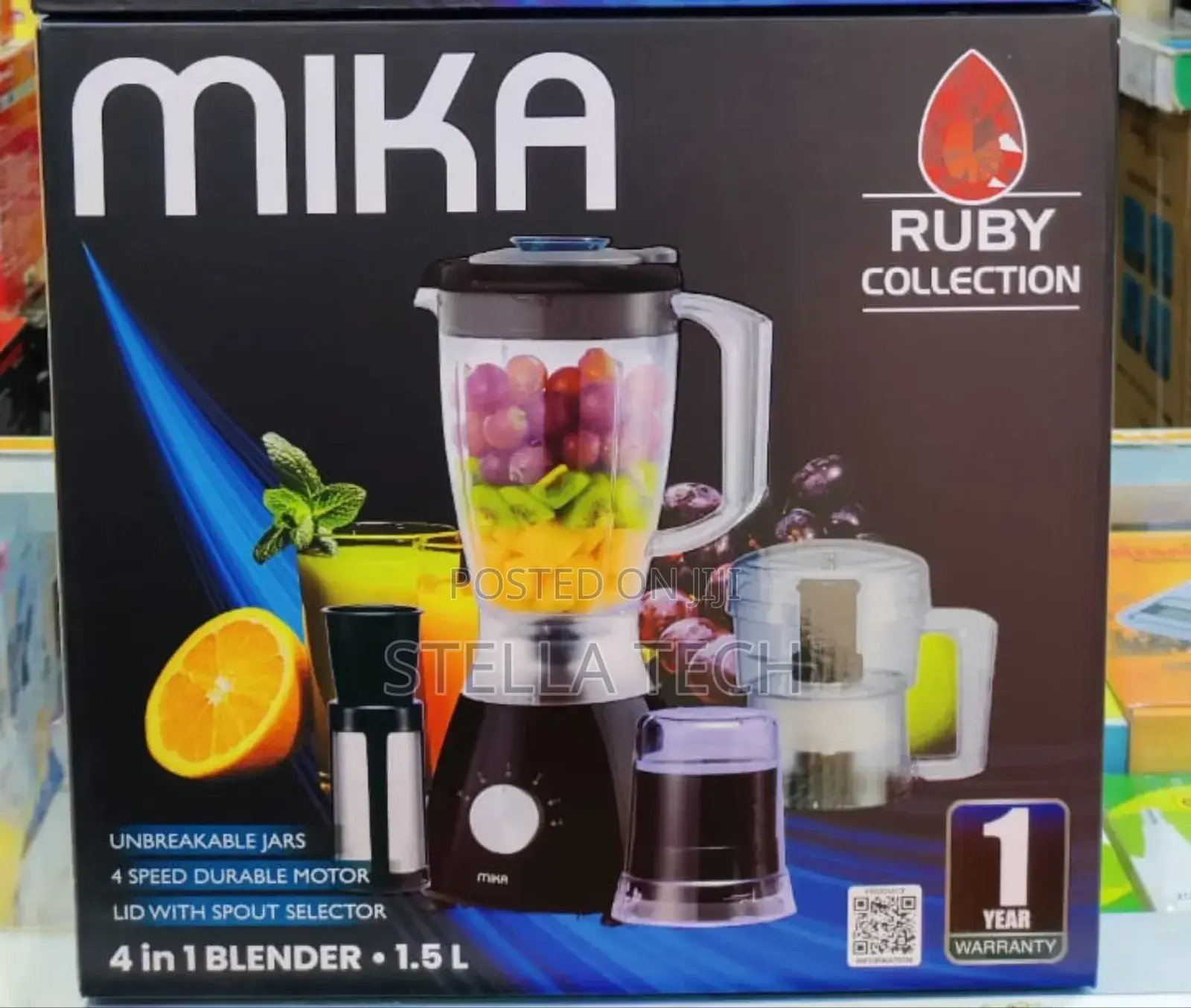 Mika Series Mika Blender, 1.5l, 4 in 1