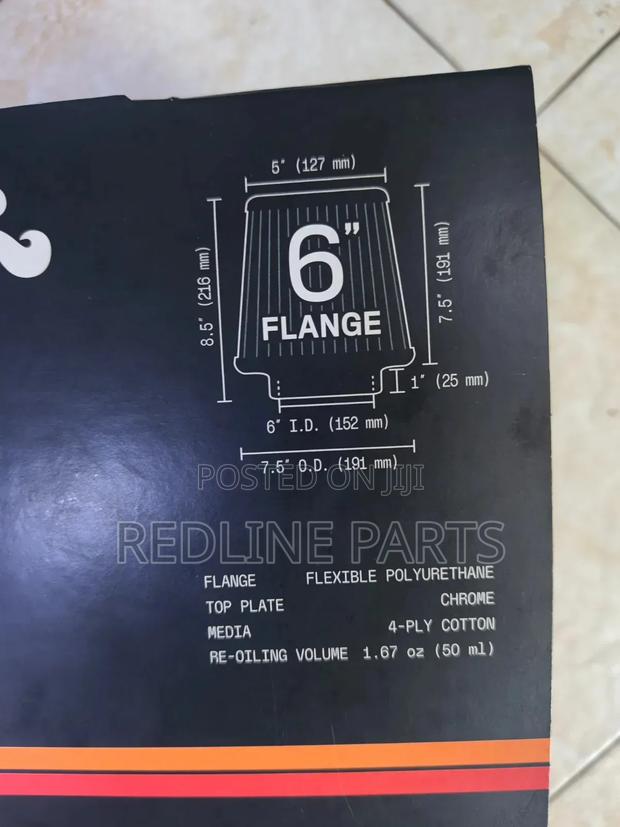 K N Air Filter 6" - thumbnail 3
