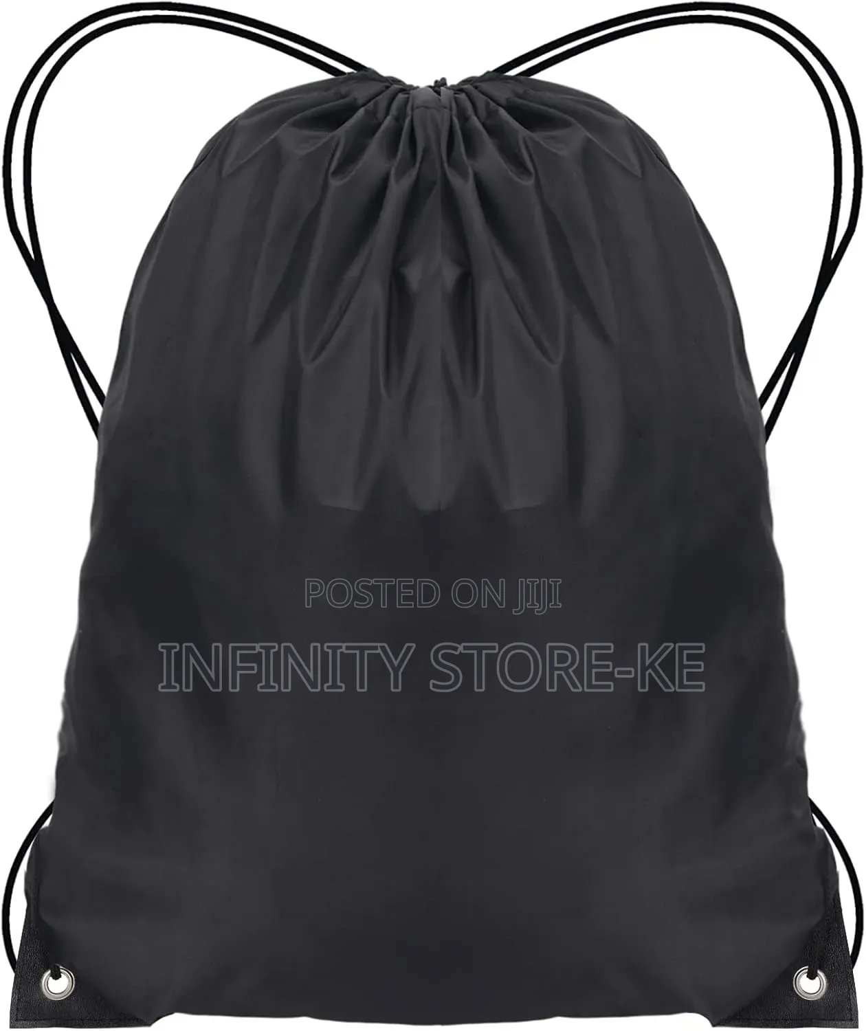 Waterproof Black Pull String Back Bag