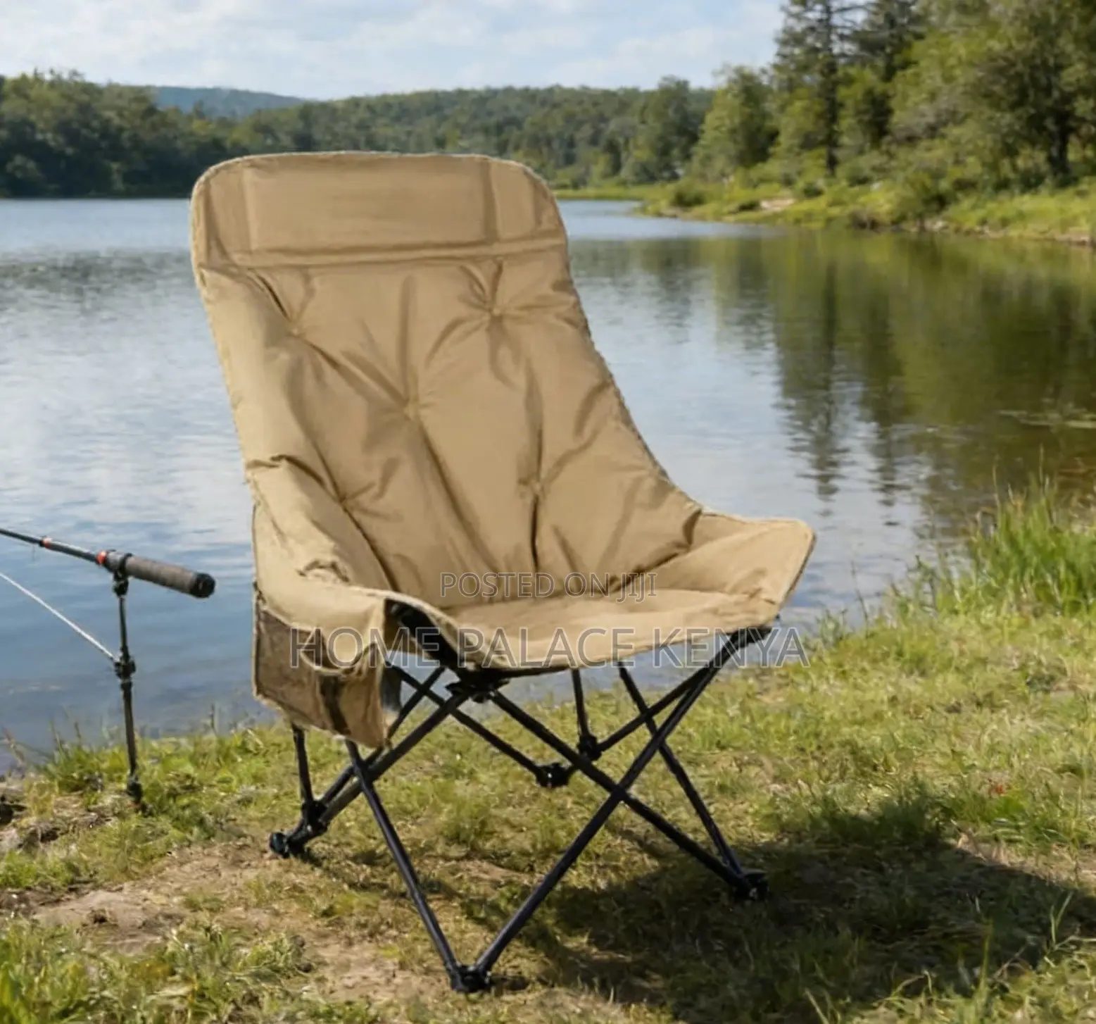 Camping Chair: Ultra Light Soft Cushion Moon Chair