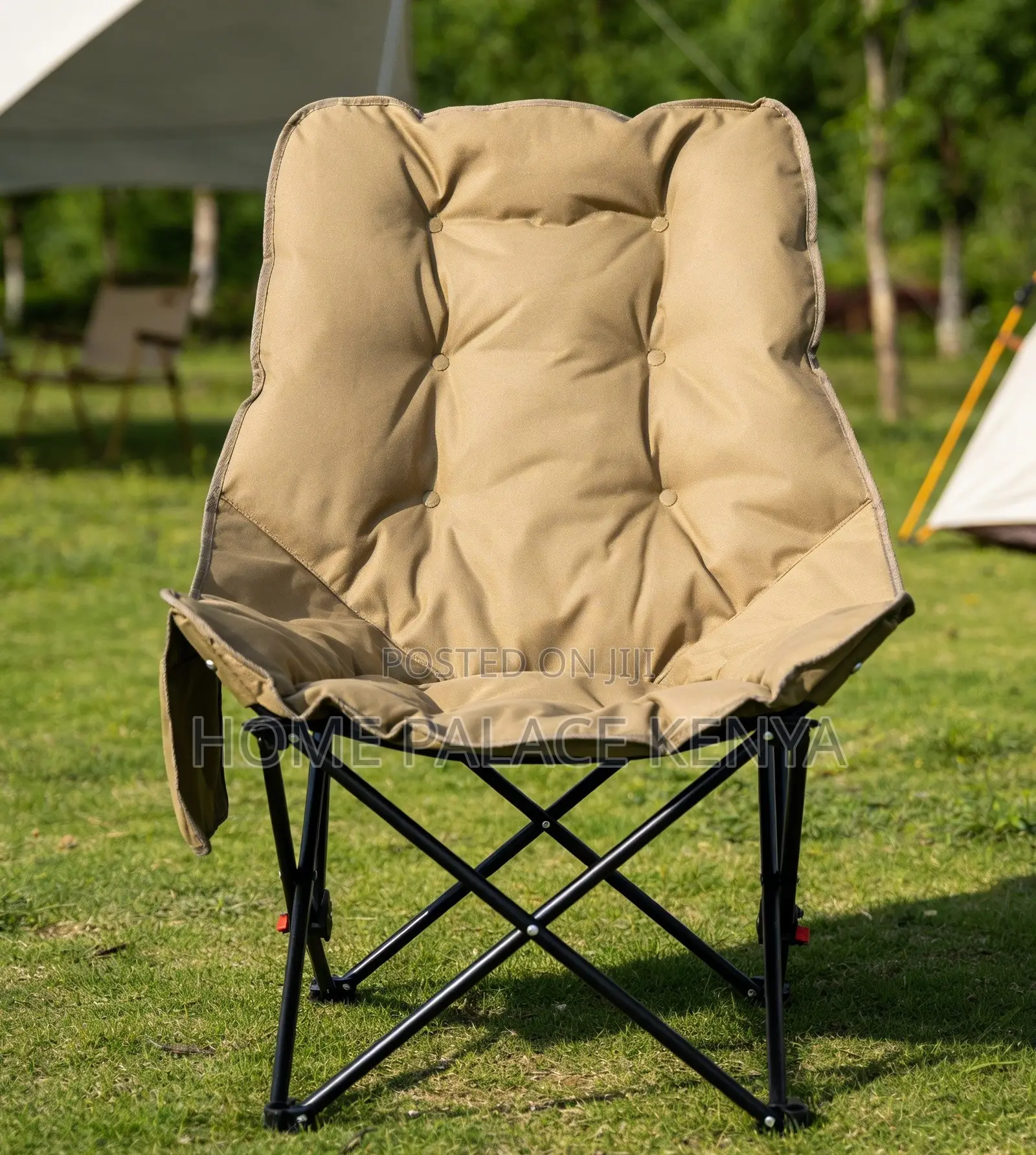 Camping Chair: Ultra Light Soft Cushion Moon Chair