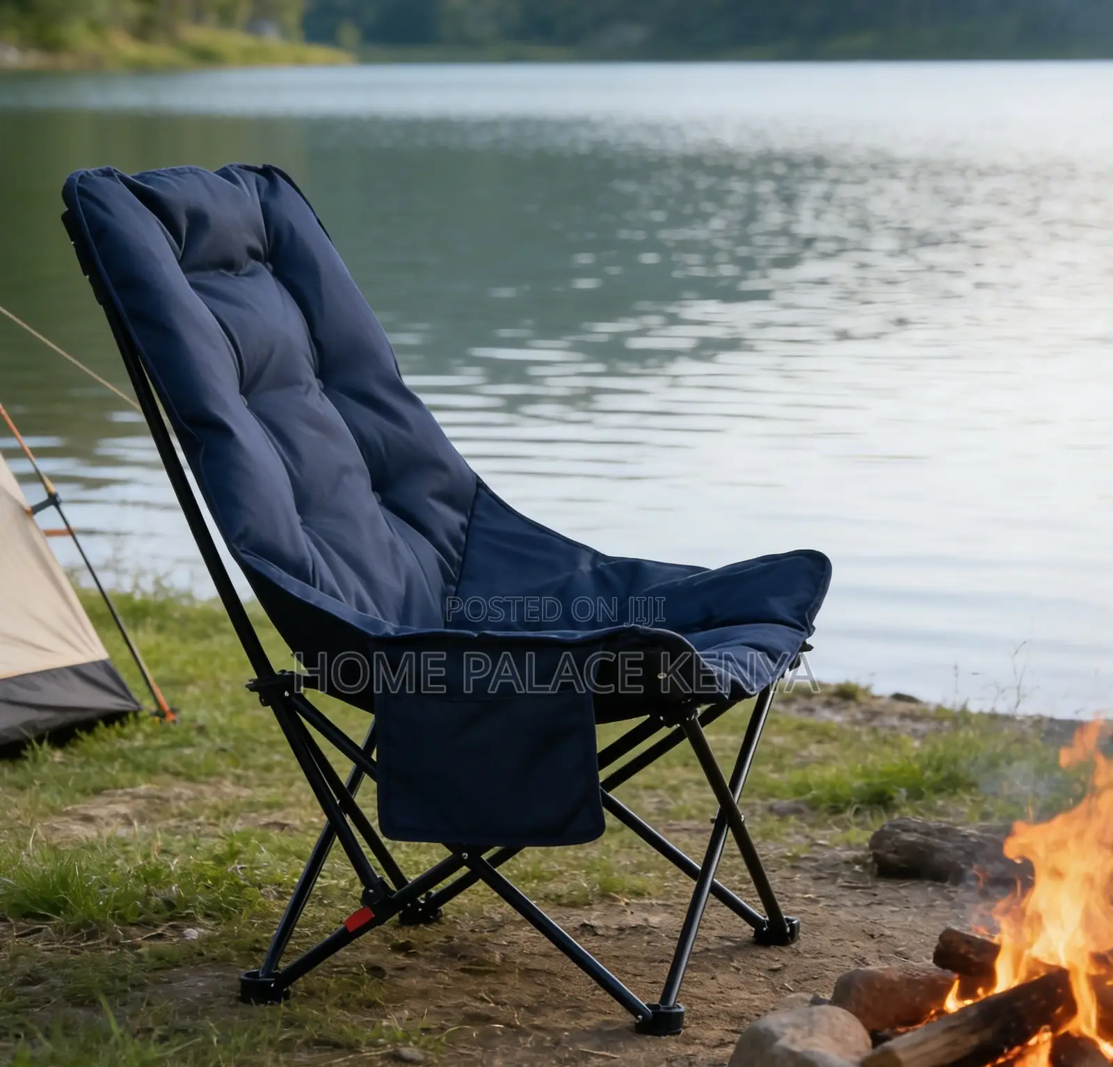 Camping Chair: Ultra Light Soft Cushion Moon Chair