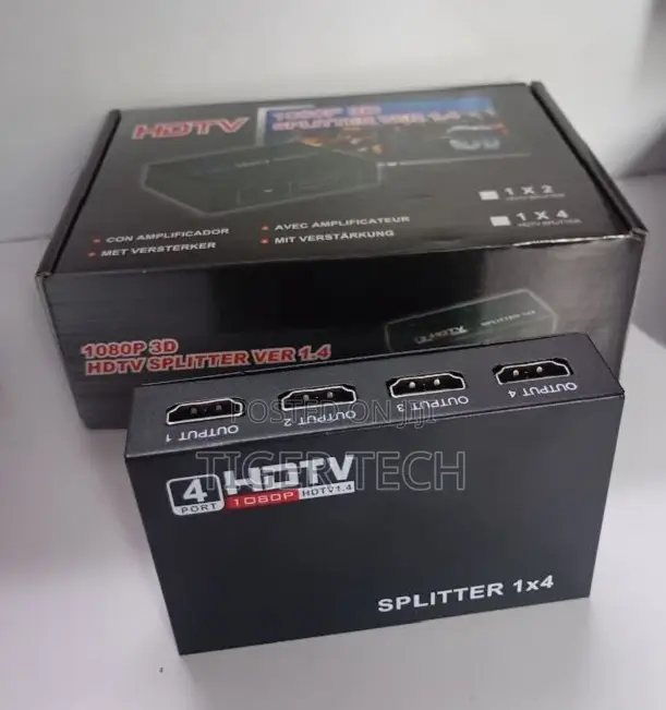 Hdtv Splitter 1-input Port And 4-port Out(1x4)Signal Amplification