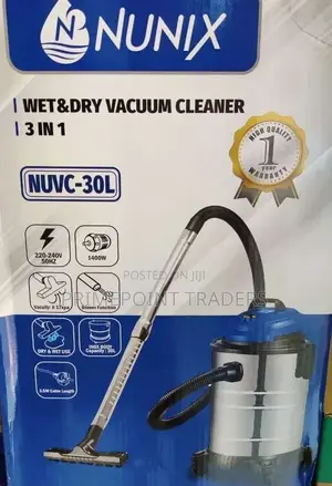 Nunix 30-Litre Professional Vacuum Cleaner – Durable, Powerful Easy