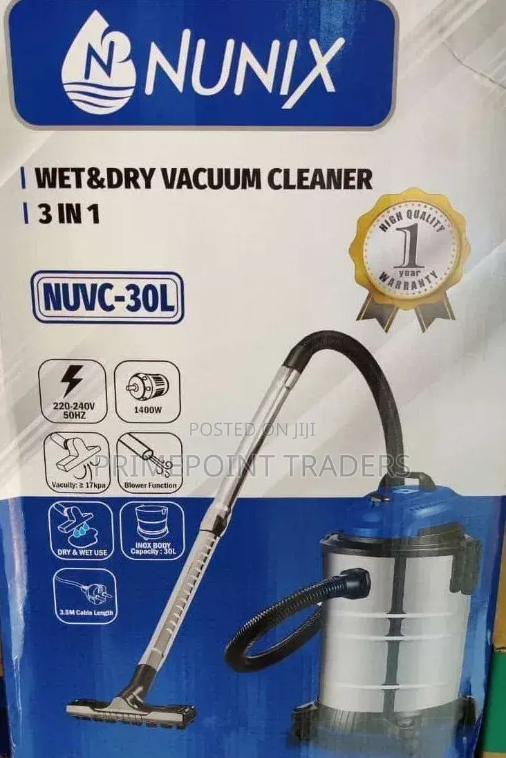 Nunix 30-Litre Professional Vacuum Cleaner – Durable, Powerful Easy
