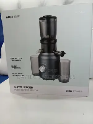 Green Lion Slow Juicer a Pure Copper Motor for Efficient Extraction.