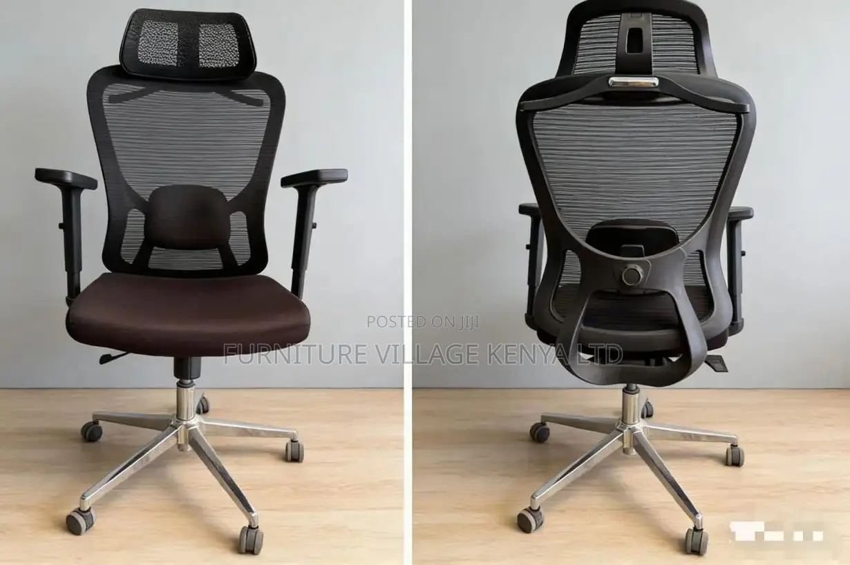 Strong Mesh Highback Chair With Adjustable Armrest
