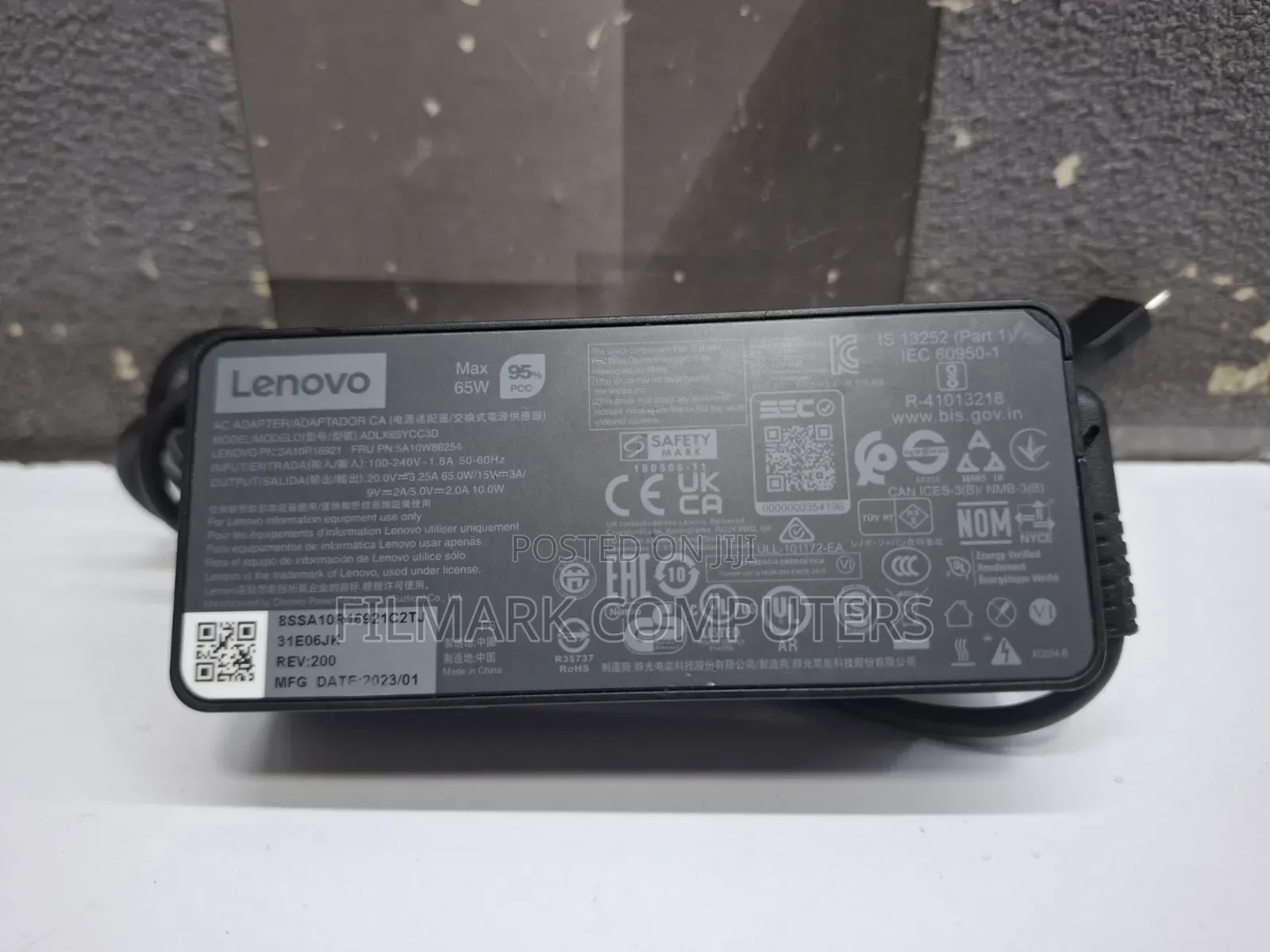 Ex Uk Lenovo Thinkpad 65w 20.0v-3.25a Usb C Ac Charger