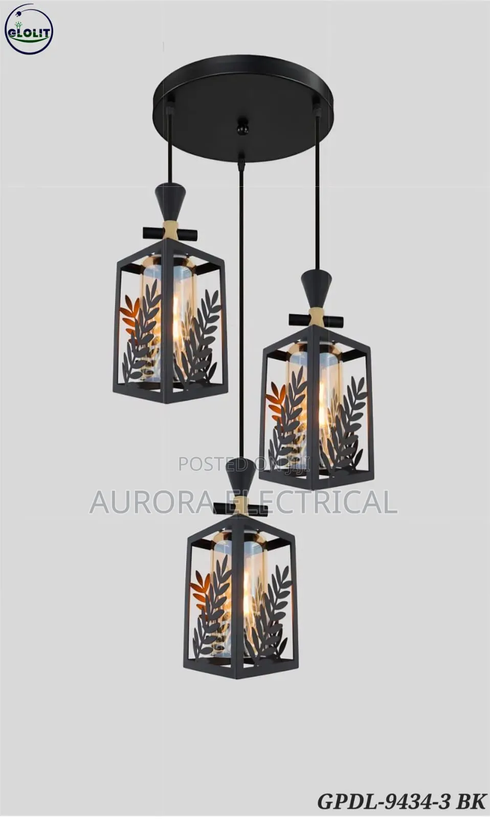 Hanging Pendant Light 3in 1