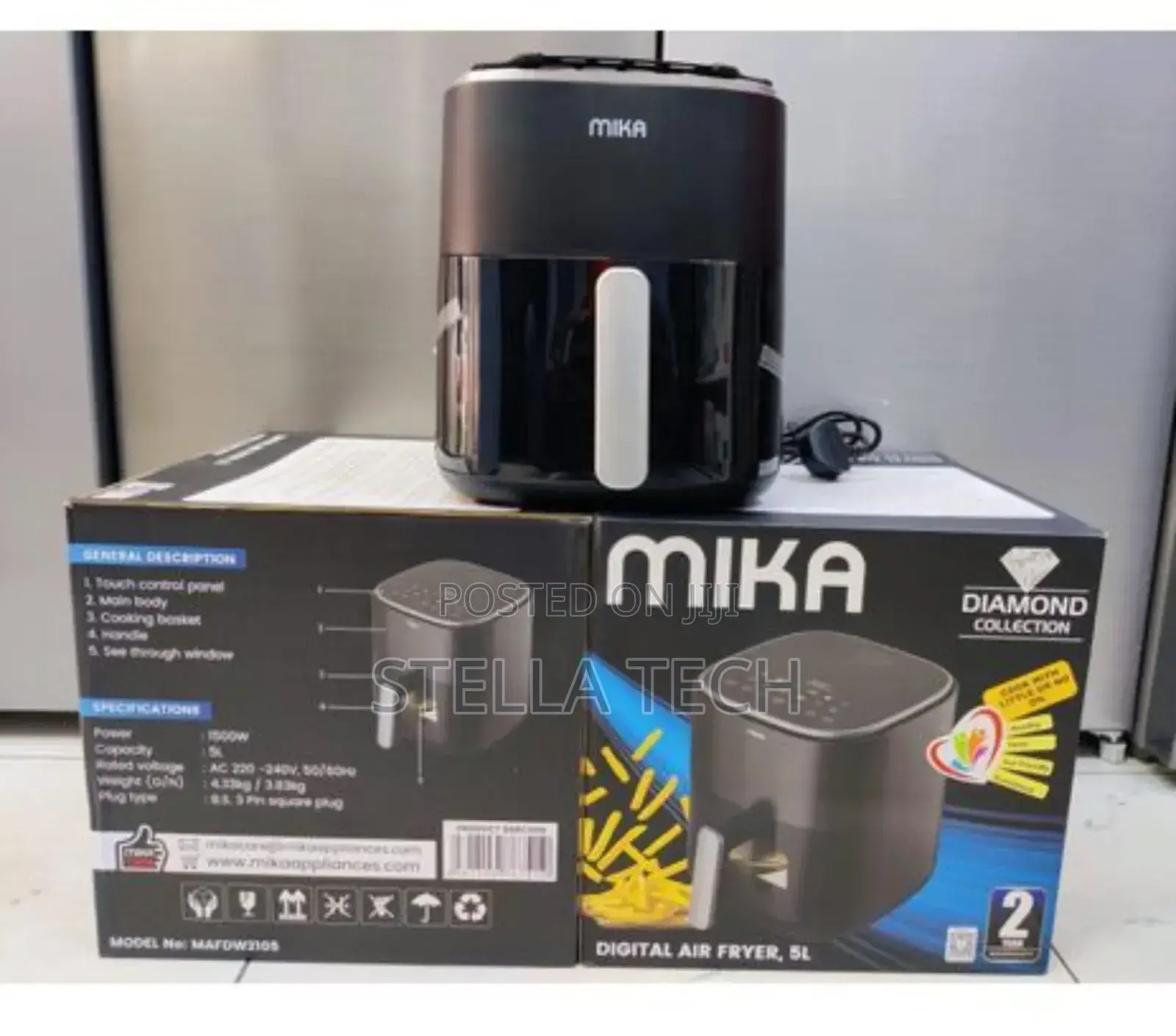 Mika Air Fryer Digital 5l