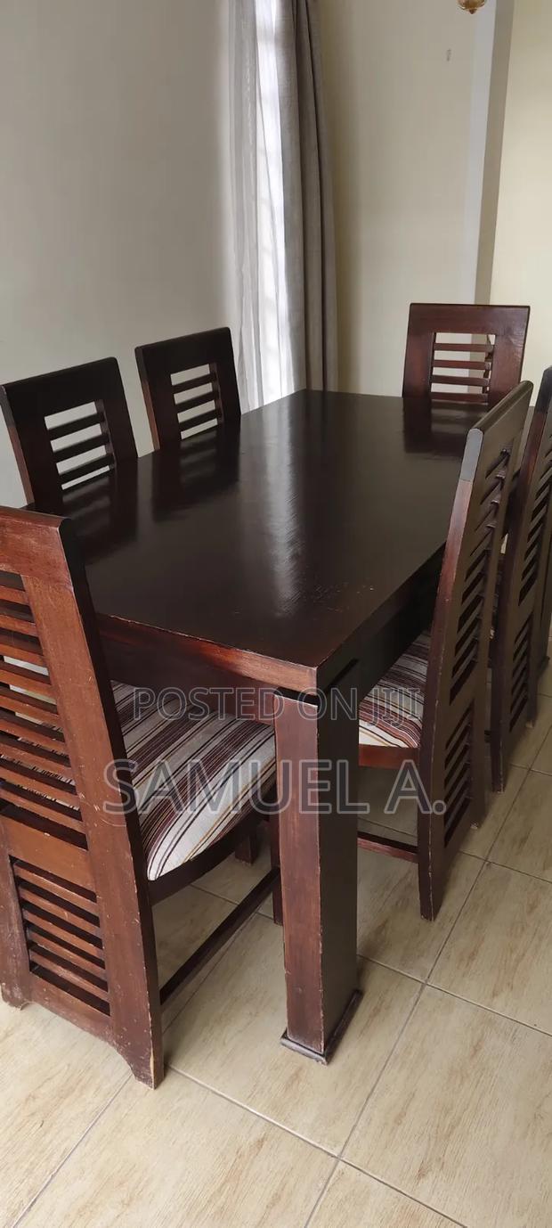 Mahogany Dining Table and 6 Chairs - thumbnail 2