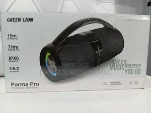 This Is a Green Lion Parma Pro Wireless Speaker.