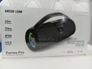 This Is a Green Lion Parma Pro Wireless Speaker.