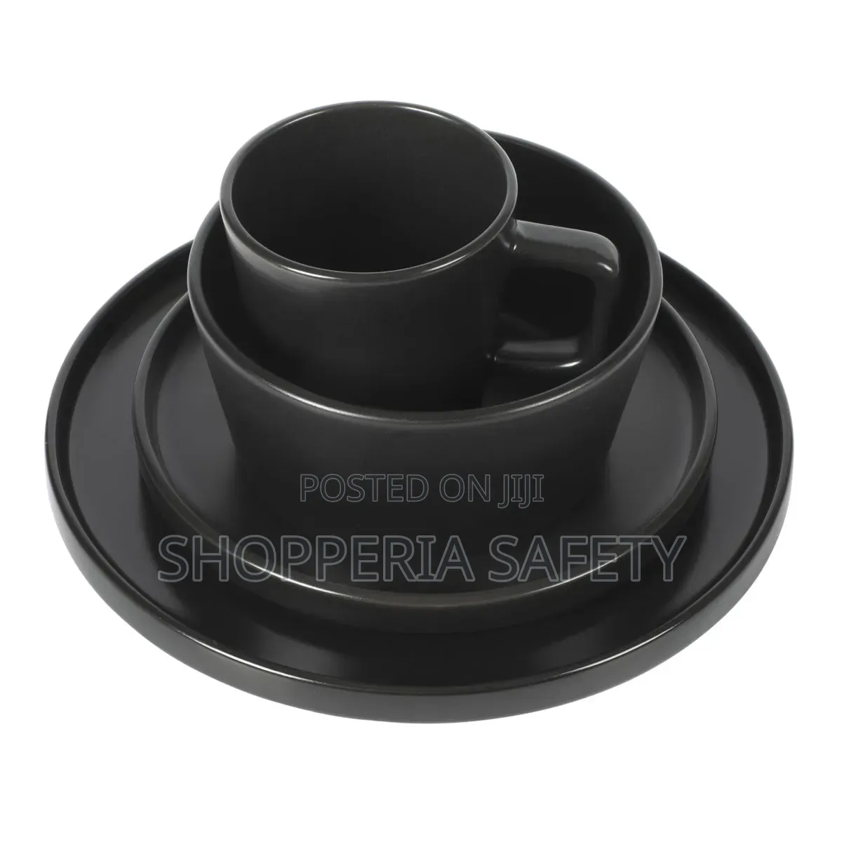 *24 PCS Black Dinner Set