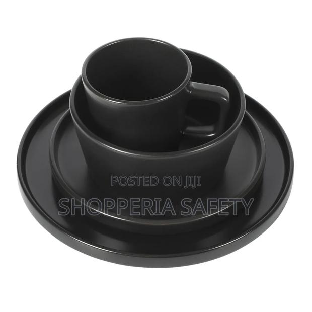 *24 PCS Black Dinner Set