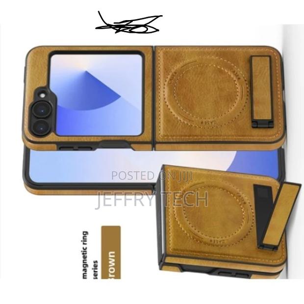 Samsung Zflip 7 Leather Magsafe Rugged Case - thumbnail 2