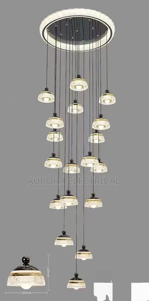 Led Staircase Chandelier