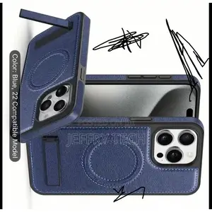 Pouch iPhone 16 Pro Max ,Luxury Leather With Stand Back Case