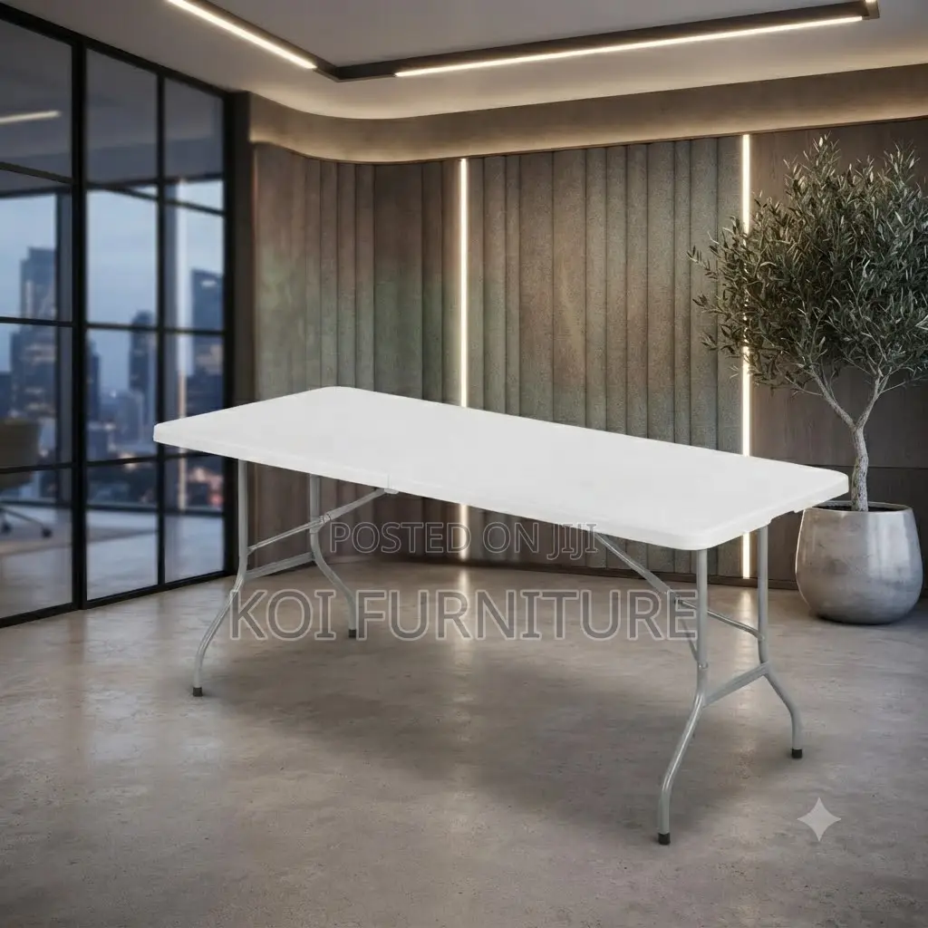 Home Table; Foldable White Gradens Dining Table