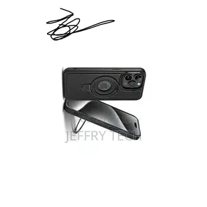 Leather Case Magsafe Defender Case With Kckstand for iPhone 16 Pro Max