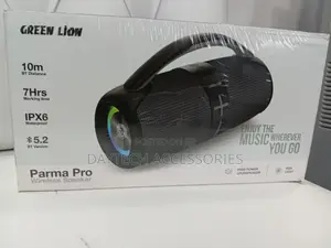Green Lion Parma Pro Wireless Speaker With Convenient Carrying Handle.