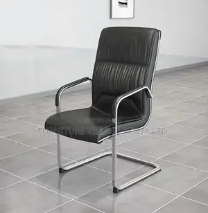 Ergonomic Modern Leather Sledbase Office Chair